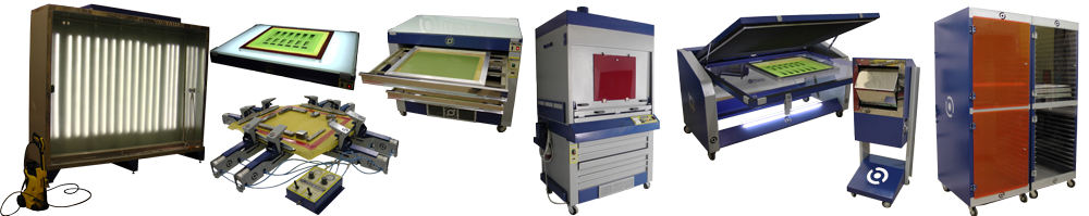 Оборудование для шелкографии допечатное, изготовление трафаретных печатных форм