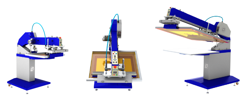 оборудование шелкография листовой станок с угловым подьемом трафарета формат 