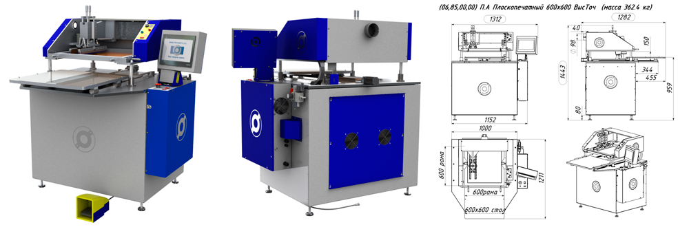 Трафаретный печатный принтер для печати паяльными пастами на печатных платах формат 400х400